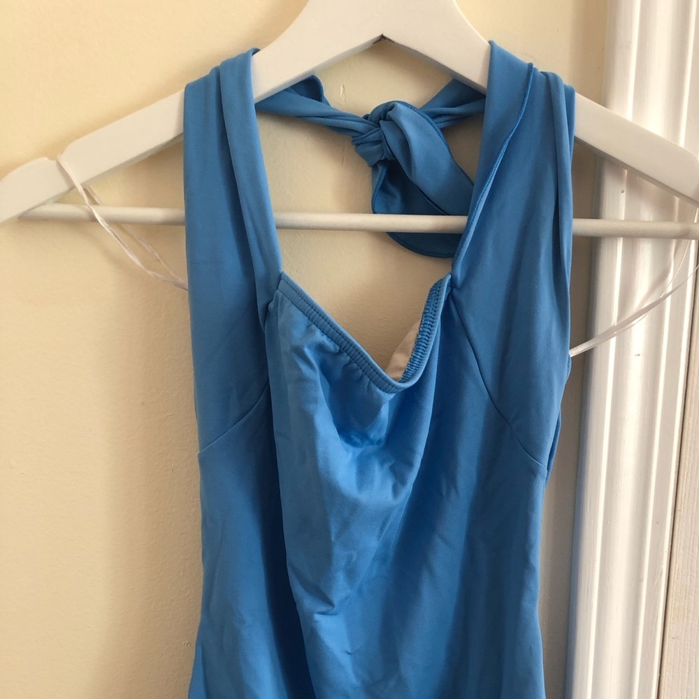 Blue leotard